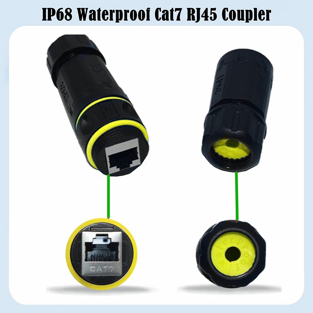 IP68 Waterproof Ethernet Coupler for 10Gbps Outdoor Network Connections