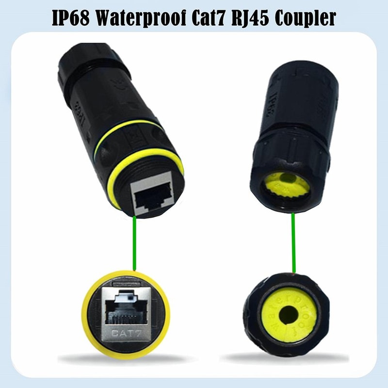 IP68 Waterproof Ethernet Coupler for 10Gbps Outdoor Network Connections