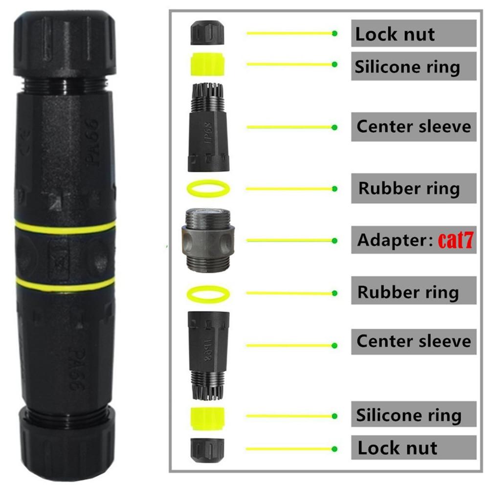 IP68 Waterproof Ethernet Coupler for 10Gbps Outdoor Network Connections