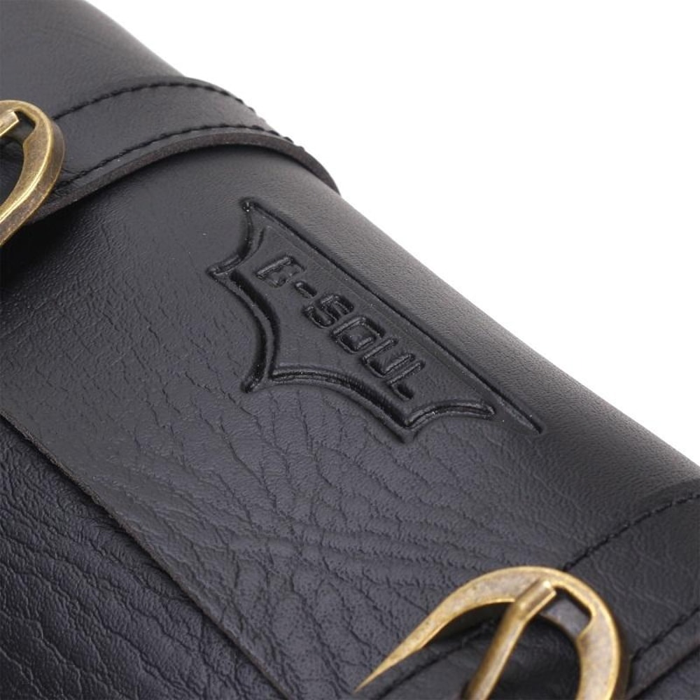 Retro Bicycle Handlebar Bag Waterproof PU Leather Front Storage Pouch for Bikes & Scooters
