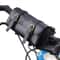 Retro Bicycle Handlebar Bag Waterproof PU Leather Front Storage Pouch for Bikes & Scooters