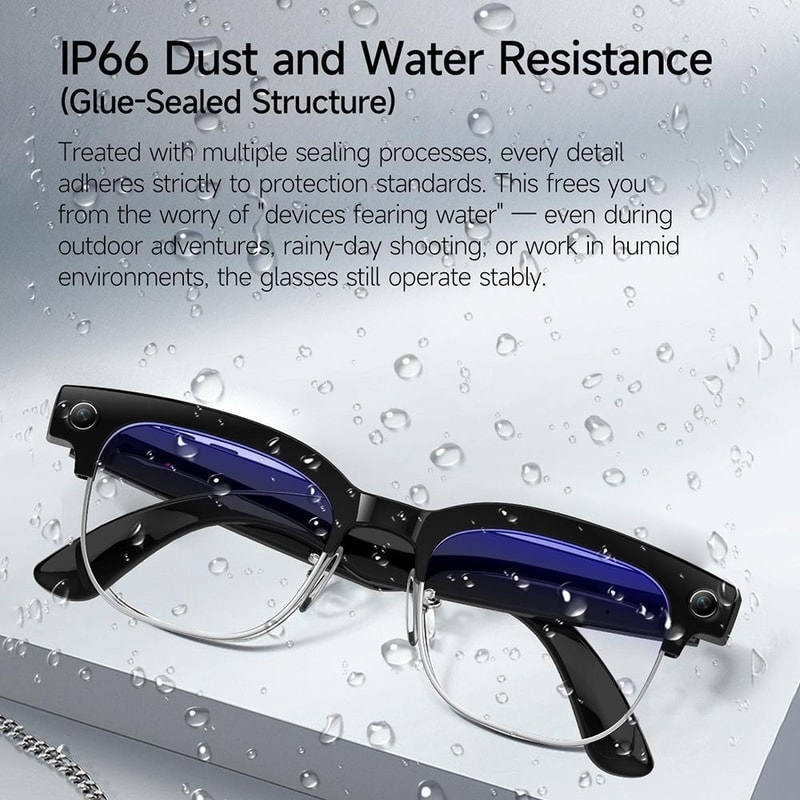 AI Smart Glasses With 8MP Camera Real Time Translation Bluetooth Calling 9