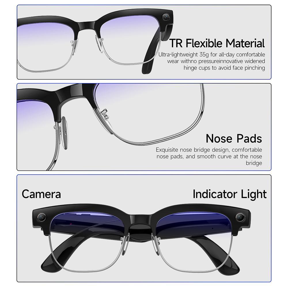 AI Smart Glasses With 8MP Camera Real Time Translation Bluetooth Calling 13