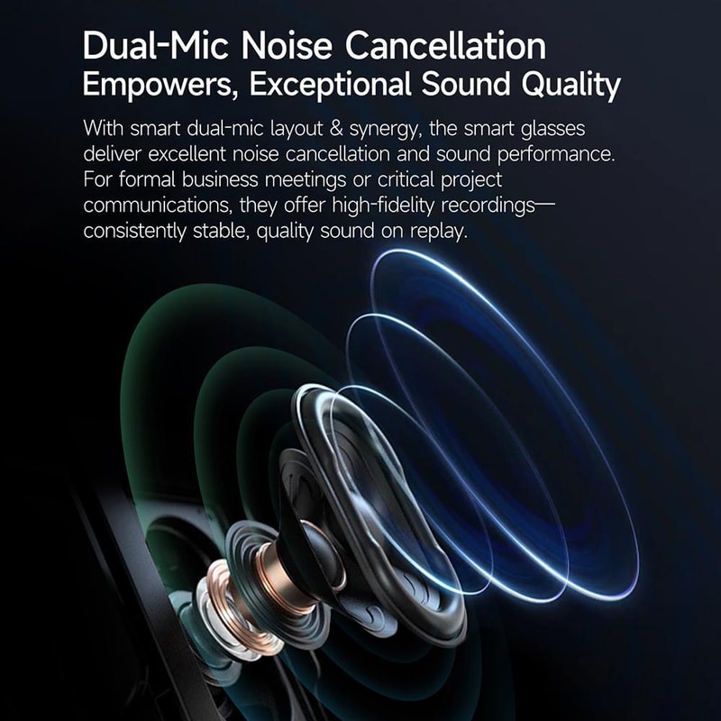 AI Smart Glasses With 8MP Camera Real Time Translation Bluetooth Calling 5