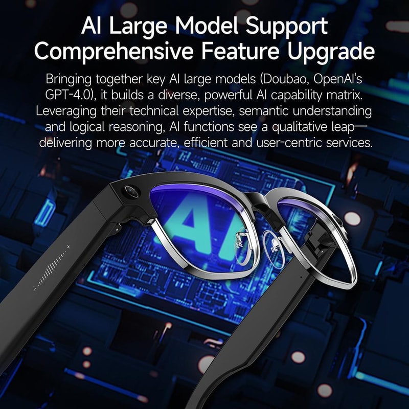AI Smart Glasses With 8MP Camera Real Time Translation Bluetooth Calling 19