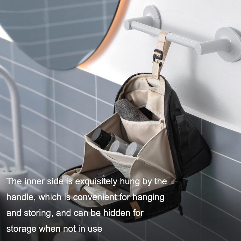 Hanging Travel Toiletry Bag With Wet Dry Separation Waterproof Storage Organizer 4