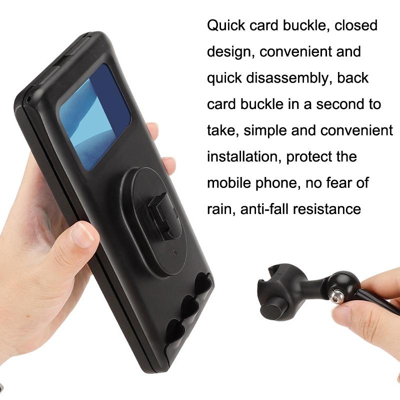 Bike Phone Mount Waterproof Shockproof Handlebar Holder For Bicycles Motorcycles 3