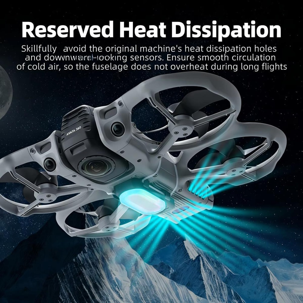 RGB LED Landing Light for DJI Avata 360 with 38 Modes & Night Flight Protection