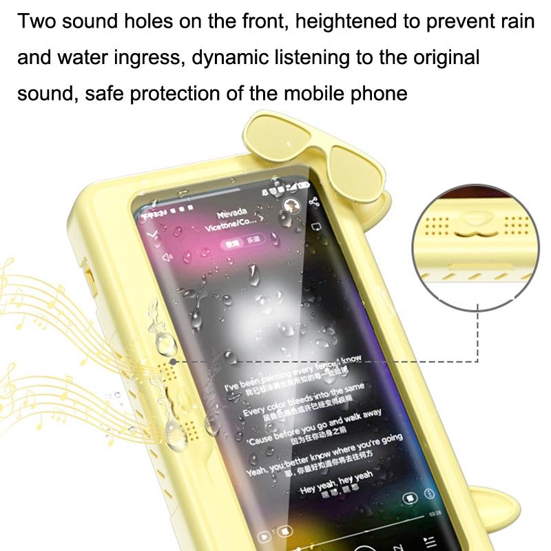 360 Waterproof Shower Phone Holder With Touch Screen Rotating Wall Mount 3