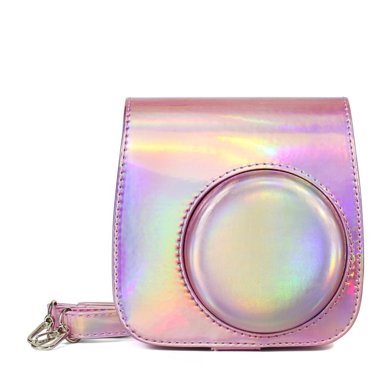 Vintage PU Leather Camera Case for Instax Mini 9 Case with Strap and Photo Pocket