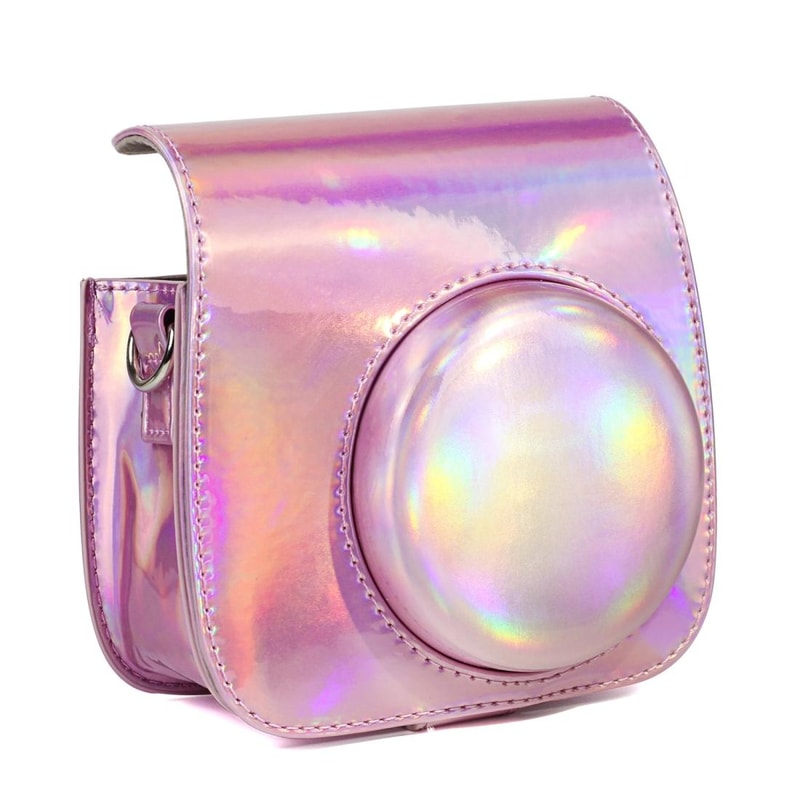 Vintage PU Leather Camera Case for Instax Mini 9 Case with Strap and Photo Pocket