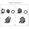 GoPro Session Protective Cage Aluminum Alloy Frame For HERO5 Session HERO4 Session 6
