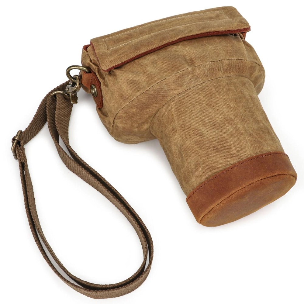 Vintage Waterproof Camera Shoulder Bag For DSLR Mirrorless Cameras With Shockproof Protection 6