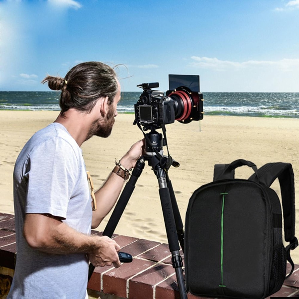 Waterproof DSLR Camera Backpack With Phone Pocket For Travel Hiking And Outdoor Sports 2