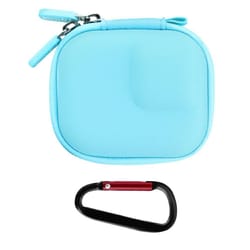 fpu hard shell action camera case with carabiner for dji action, insta360 & gopro cameras
