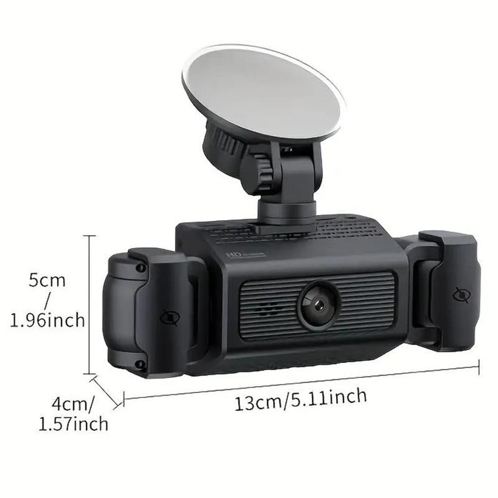 1080P HD Dash Camera with Night Vision & 4 Way Recording for Safer Driving