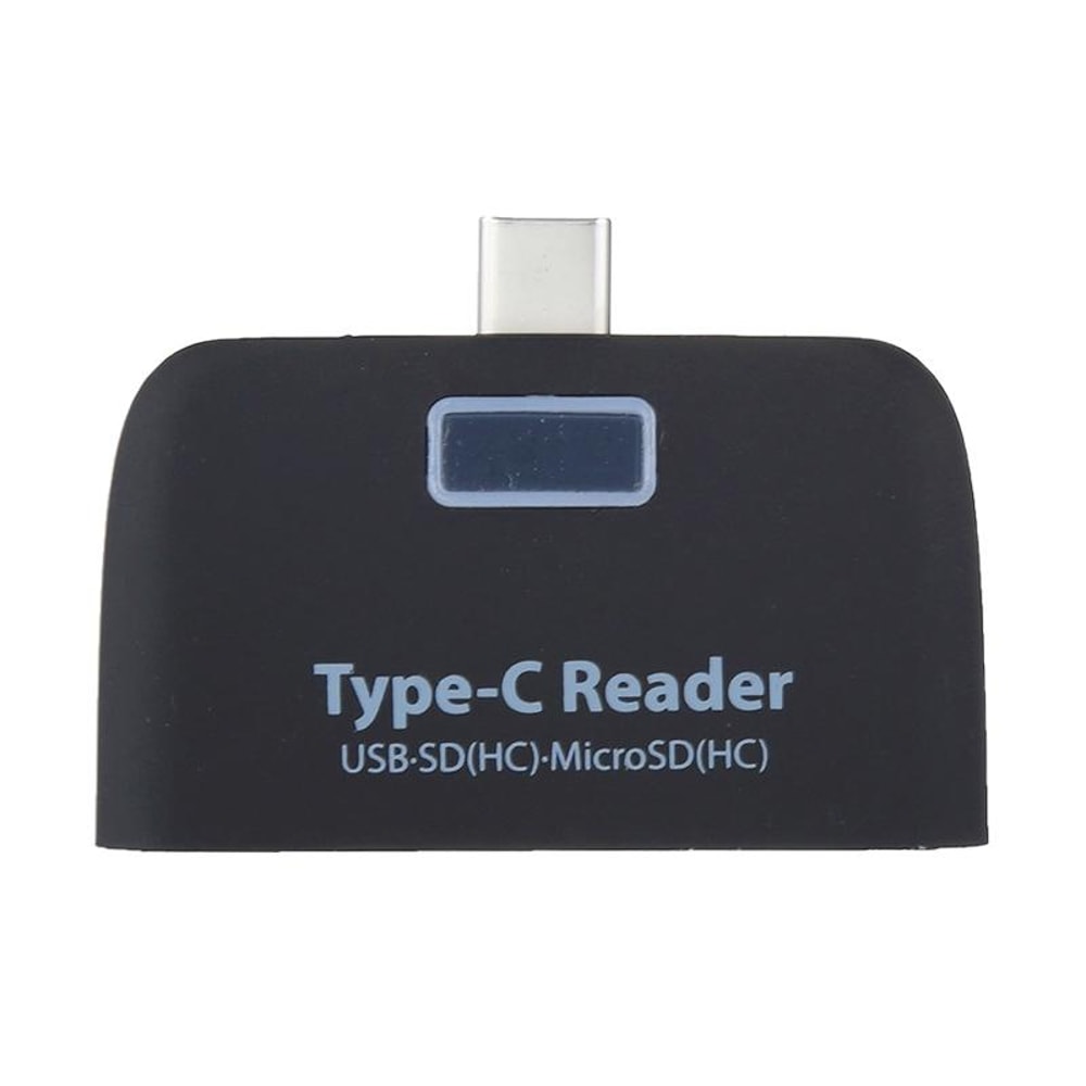 USB C SD TF Card Reader Hub With USB Port And LED Indicator For MacBook Laptop Android 2
