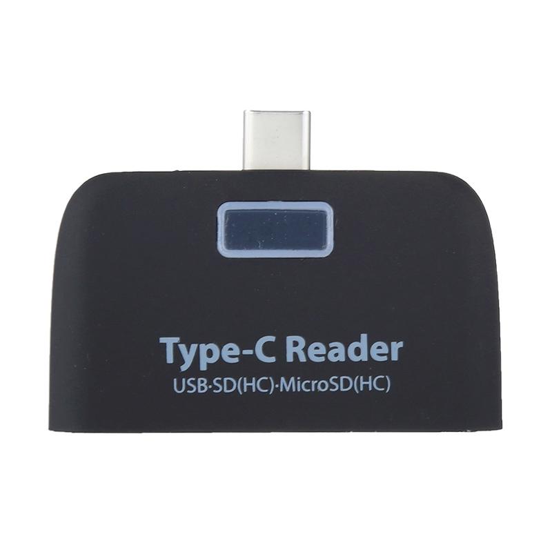 USB C SD TF Card Reader Hub With USB Port And LED Indicator For MacBook Laptop Android 2