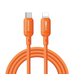 27w usb c to lightning silicone fast charging cable