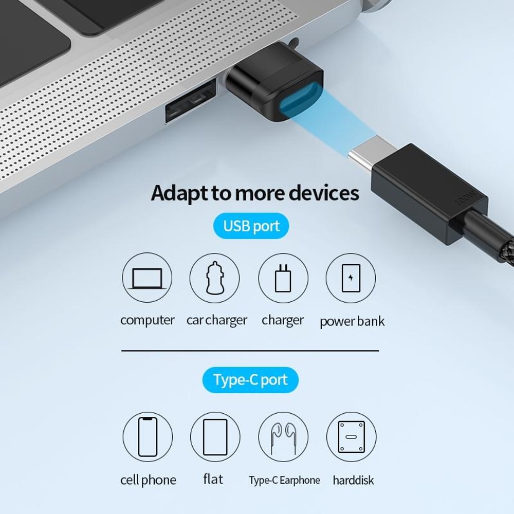 USB 3.0 to USB C OTG Adapter 5Gbps Fast Data & Charging Converter