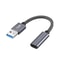USB 3.0 to USB C Female Extension Cable 15cm Fast Charging Data Adapter