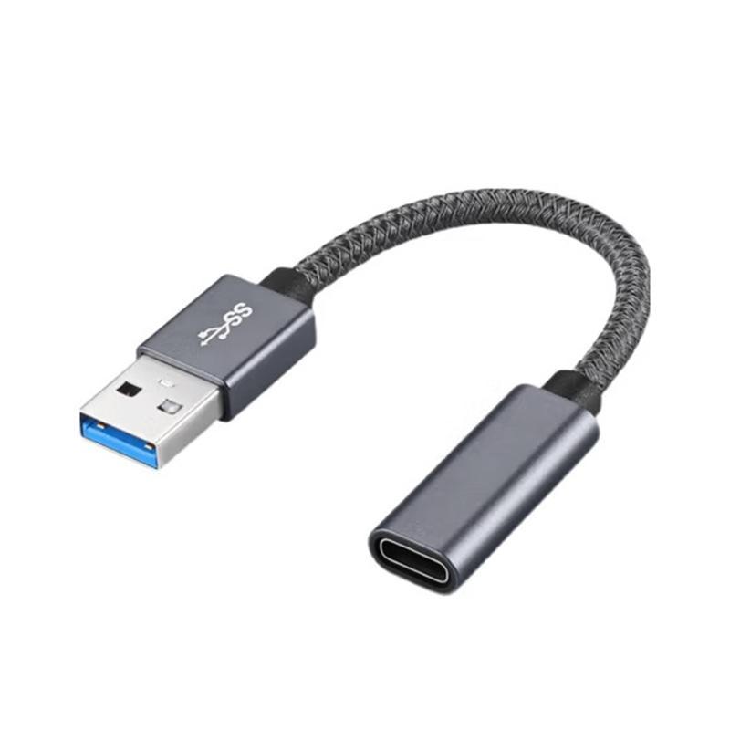 USB 3.0 to USB C Female Extension Cable 15cm Fast Charging Data Adapter