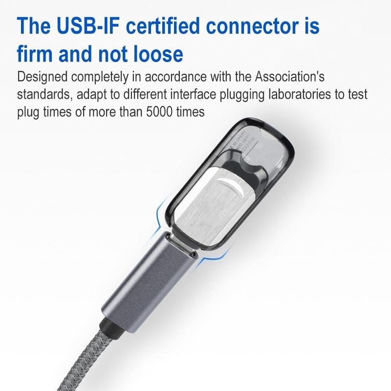 USB 3.0 to USB C Female Extension Cable 15cm Fast Charging Data Adapter