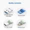 USB 3.0 to USB C Female Extension Cable 15cm Fast Charging Data Adapter