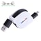 Retractable USB C Charging Cable 1M 2A Fast Sync Type C Data Cable
