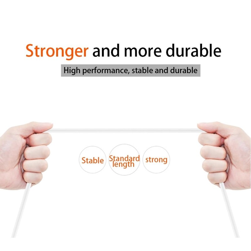 USB C Fast Charging Cable with Durable Reinforced Design for Phones & Tablets