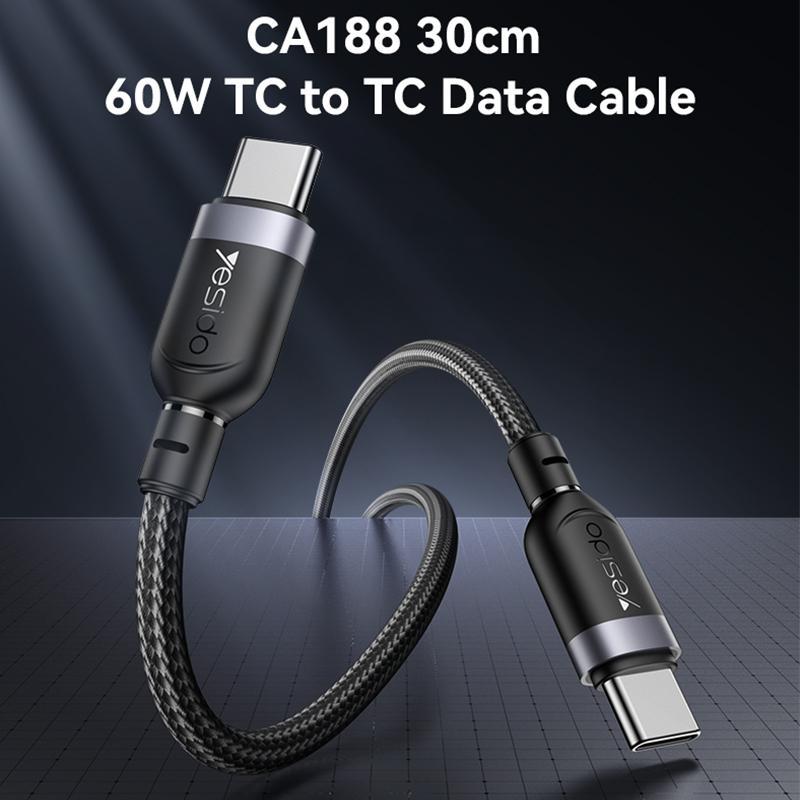 USB C To USB C Cable 60W Fast Charging Braided Data Cable 1