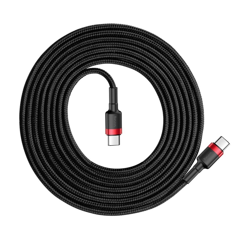 60W USB C Fast Charging Cable 2M Braided PD Type C Charger Cord 0