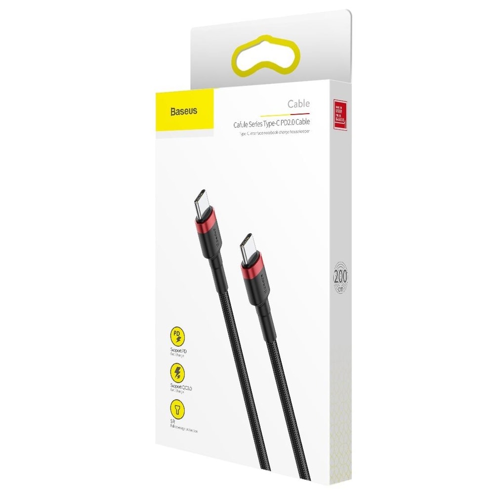 60W USB C Fast Charging Cable 2M Braided PD Type C Charger Cord 2