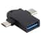 3 In 1 USB C OTG Adapter With USB 30 Fast Transfer 60W PD Charging 1