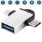 3 in 1 USB C OTG Adapter with USB 3.0 Fast Transfer & 60W PD Charging