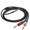 Gold Plated 35mm TRS To Dual 635mm TS Cable For Mixers Amplifiers HiFi Audio Systems 9