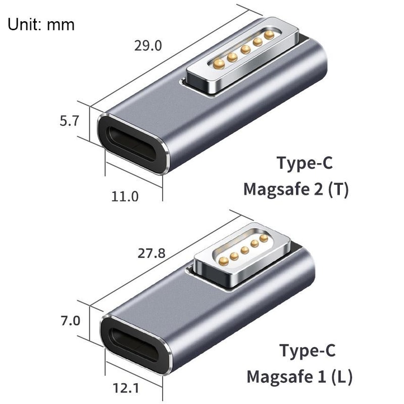USB C To MagSafe 12 PD Charging Adapter For Fast Magnetic Converter 4