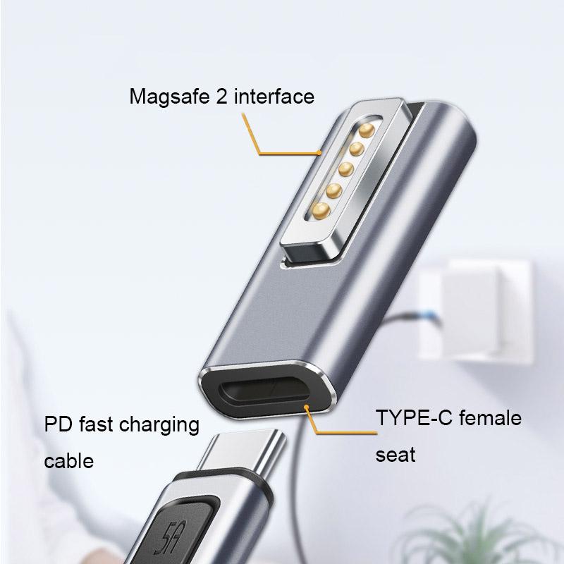 USB C To MagSafe 12 PD Charging Adapter For Fast Magnetic Converter 5
