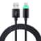 Braided Micro USB Cable with LED Indicator for Fast Charging and Data Sync
