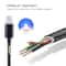Braided Micro USB Cable with LED Indicator for Fast Charging and Data Sync