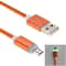 Braided Micro USB Cable with LED Indicator for Fast Charging and Data Sync