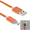 Braided Micro USB Cable with LED Indicator for Fast Charging and Data Sync