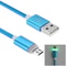 Braided Micro USB Cable with LED Indicator for Fast Charging and Data Sync