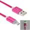 Braided Micro USB Cable with LED Indicator for Fast Charging and Data Sync