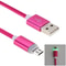 Braided Micro USB Cable with LED Indicator for Fast Charging and Data Sync