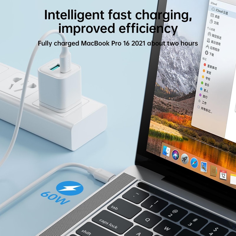 JOYROOM 60W USB C Fast Charging Type C Data Cable Durable & High Speed