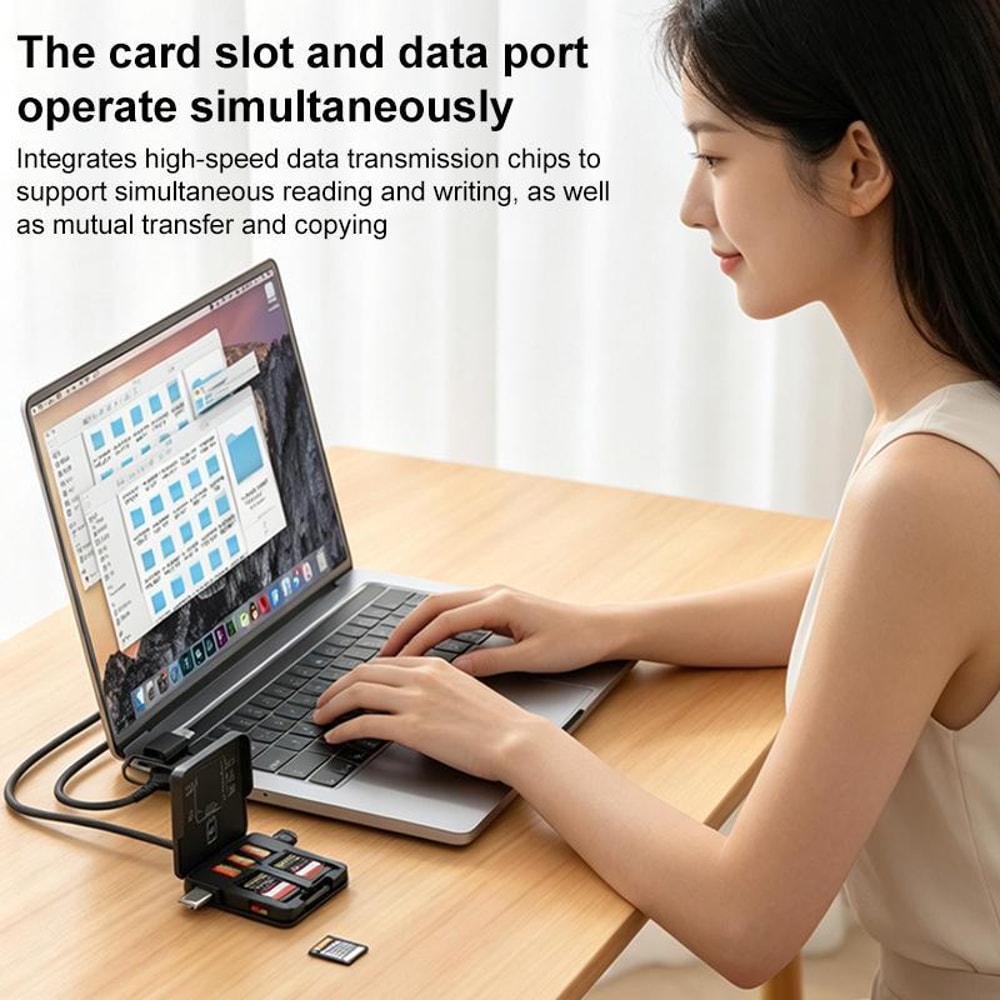 Multifunctional Portable Dual Interface Card Reader & Storage Box
