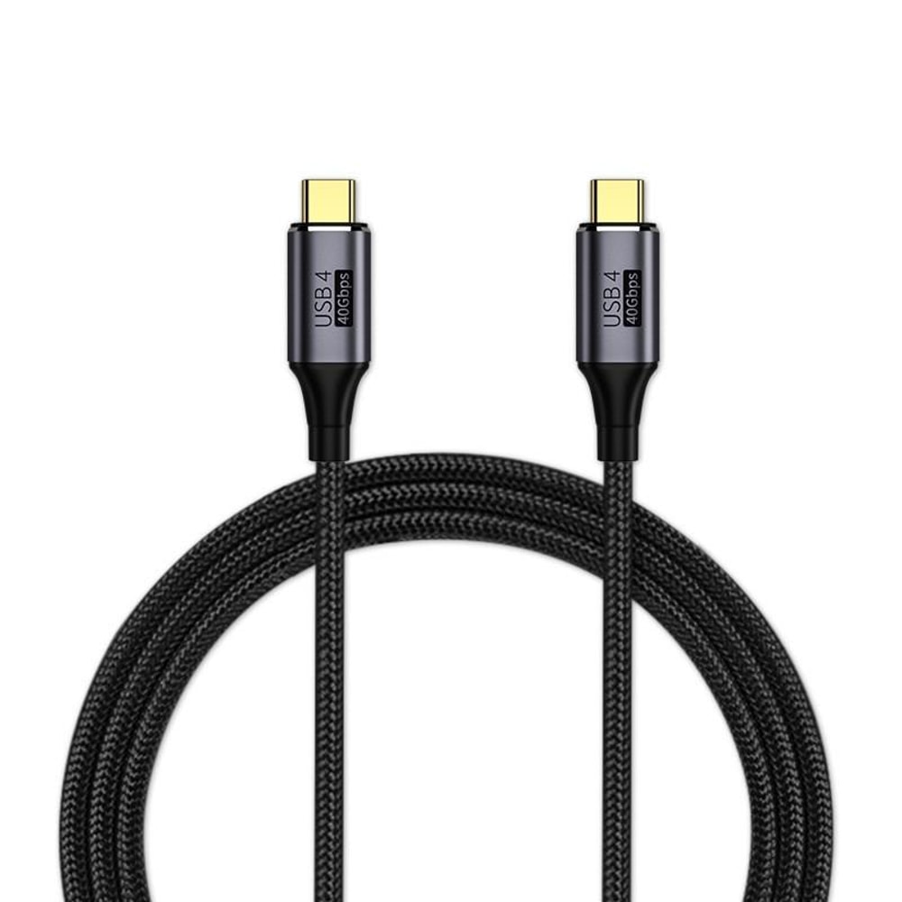 100W Fast Charging Type C to Type C Nylon Braided Cable with 8K Support