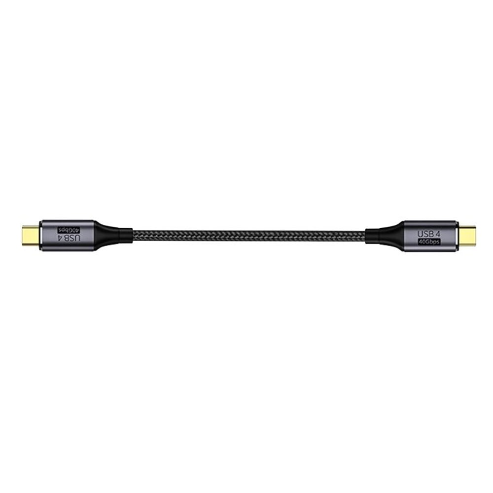 100W Fast Charging Type C to Type C Nylon Braided Cable with 8K Support