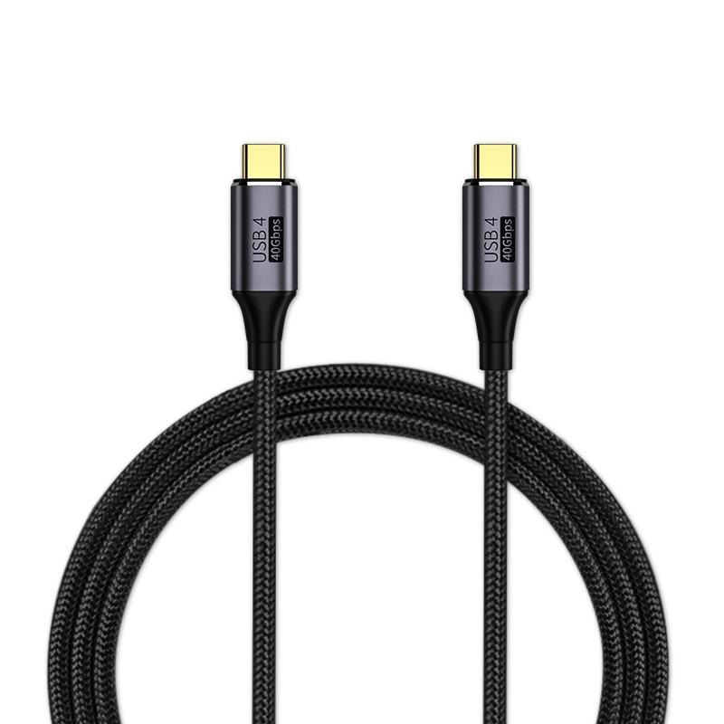 100W Fast Charging Type C to Type C Nylon Braided Cable with 8K Support